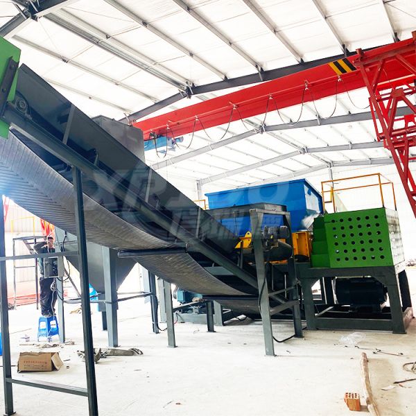 Xrido 300-22000Kg/H Double Shaft Waste Shredder for Plastic Metal Glass