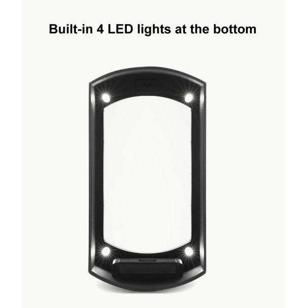 High Quality Factory Direct Wholesale Custom 2.5X Desktop LED Magnifying Glass Push Switch Frame with Light for Reading