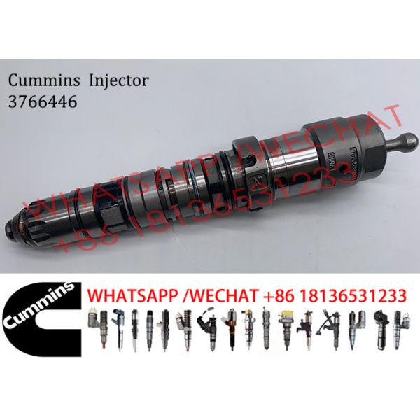 Inyector común 3766446 del carril de los Cum-minutos en existencia QSK23 QSK45 del inyector de combustible 4087887 4010163 4326781