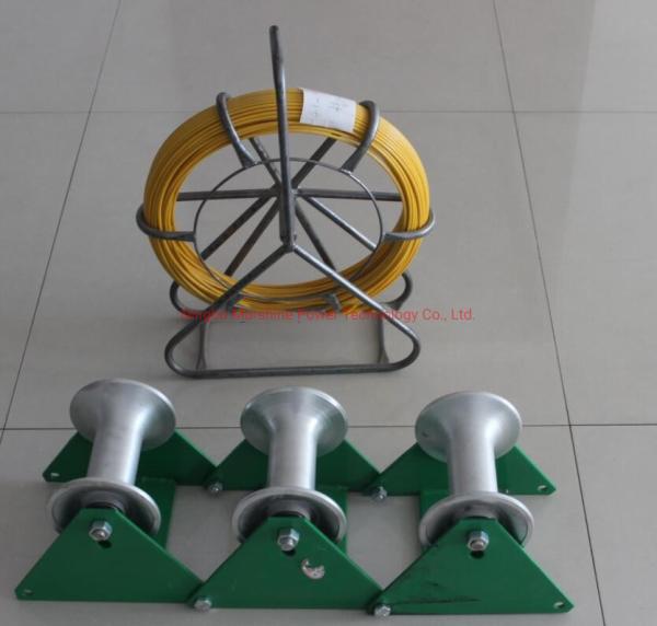 Galvanized SWA Cable Laying Roller Stringing Three Wheel