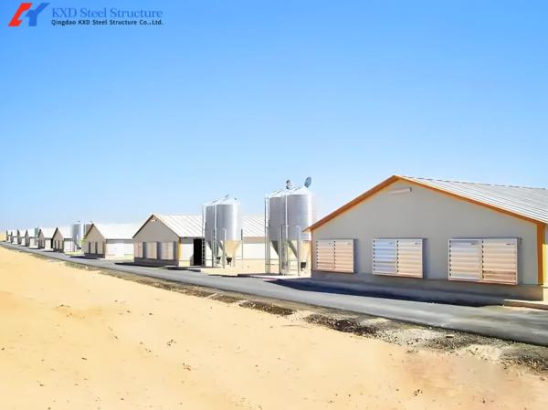 Prefab Steel Structure Poultry House - Q235B/Q355B Carbon Steel Design