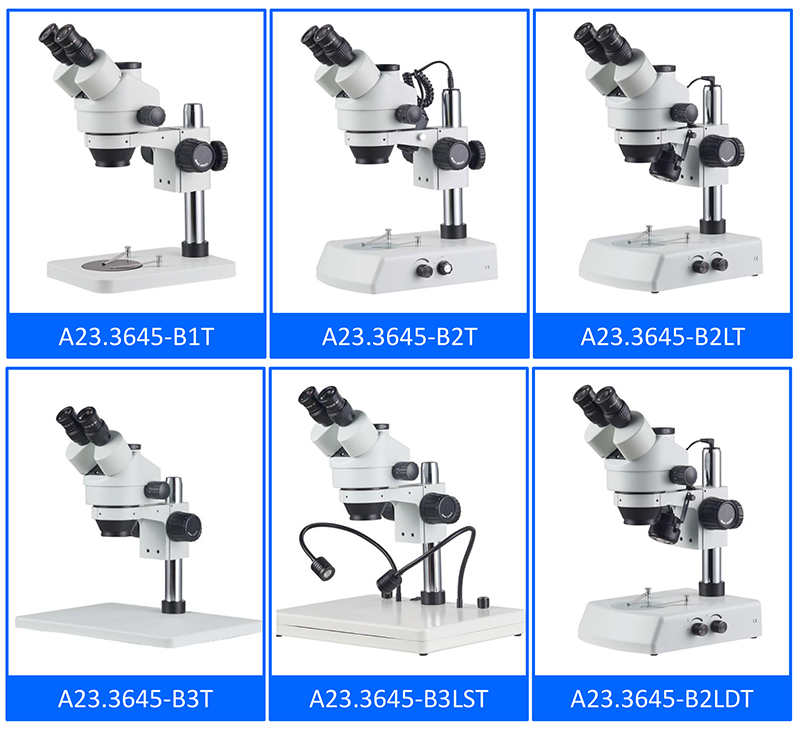 Увеличение 7-45x микроскопов A23.3645 Opto Edu Trinocular стерео