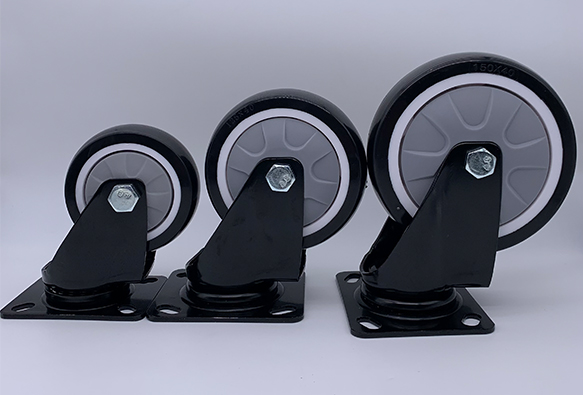 Колеса рицинуса плиты проступи полиуретана 5 дюймов твердые для фабрики