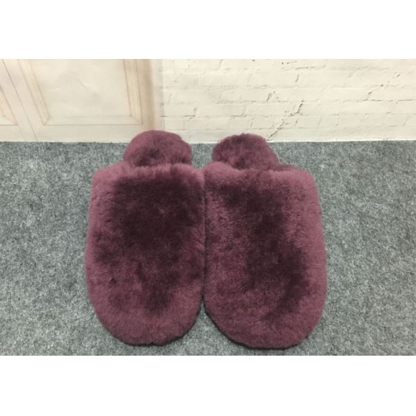 Нежность тапочек шерстей овец 100% Хандмаде прочная покрасила цвета для малыша/взрослых