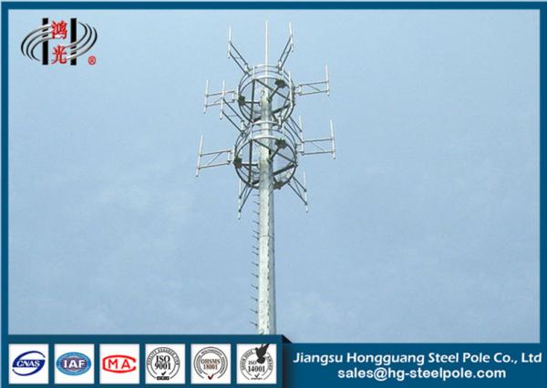 電気テレコミュニケーション タワー、熱いすくいのライトが付いている電流を通されたMonopole細胞タワー