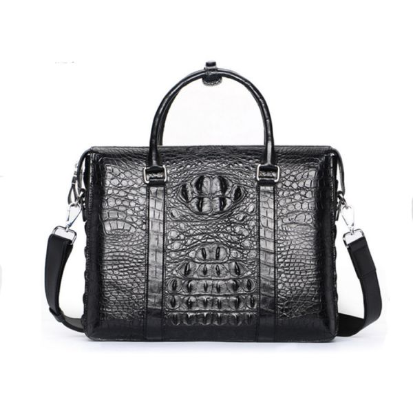 Factory wholesale sales promotion crocodile leather handbag shoulder slung briefcase men's business bag