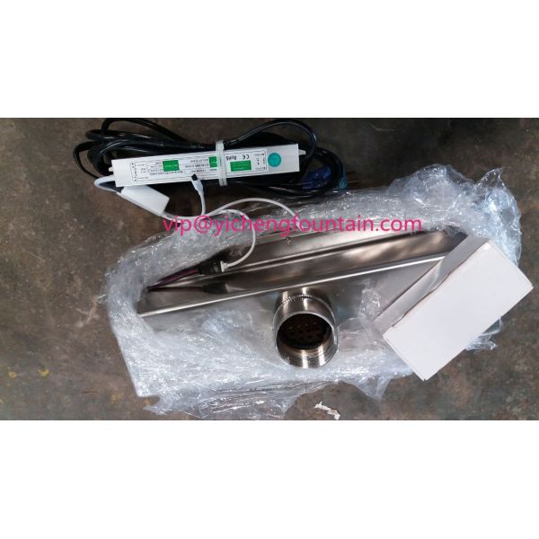 Rectangle Shaped Water Fountain Equipment Waterfall Nozzle With Remote Control