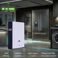 Bateria de parede de energia doméstica 5kw Lifepo4 bateria de armazenamento 48v 200ah 100ah