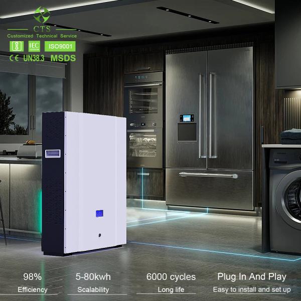 bloco para o armazenamento de energia da casa, bateria da bateria de lítio de 48v 100ah 5kwh de íon de lítio solar da casa 20kwh