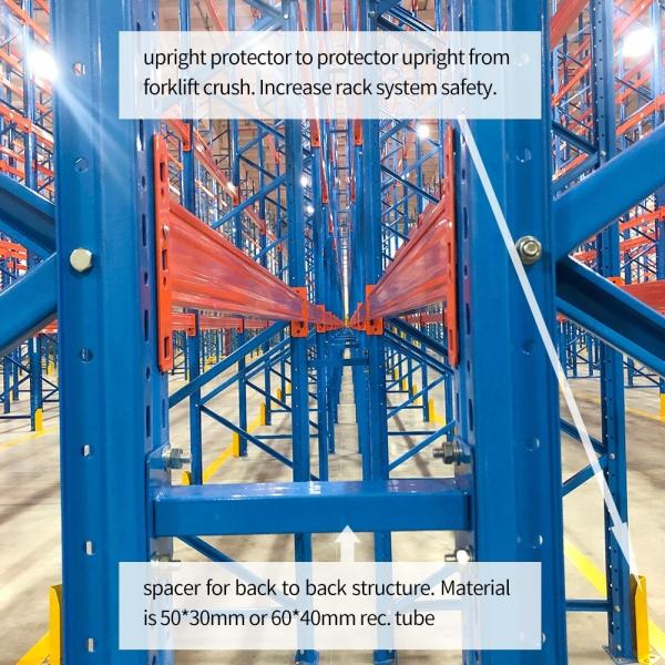 Rack de aço metálico para armazém de carga pesada pallet de armazenamento de 3 camadas
