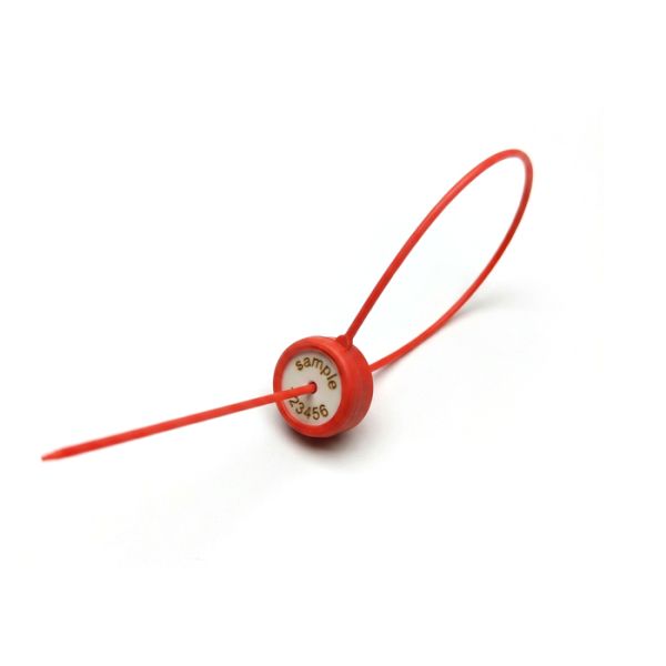 CE RoHs Plastic Security Seals With 69N Tensile Strength And Laser Print