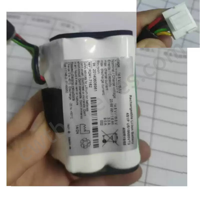 4S1P Batería US18650VT3 para ResMed STELLAR 150 STELLAR 100 Nuevo 14.8V 23.68Wh 1.6Ah Parte de equipo médico