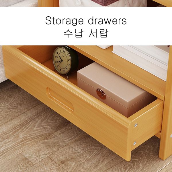 Bedroom Furniture Nightstand with Drawers Small End Table for Storage Desk Bed Side Organizer Cabinet Shelf