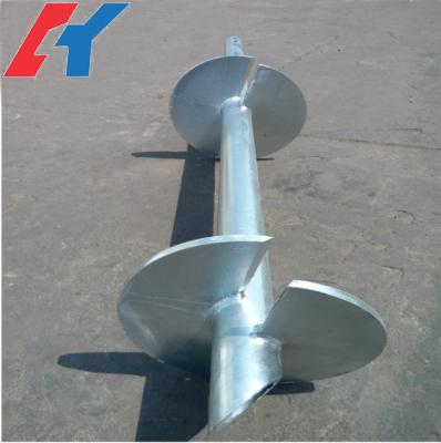 Factory Made Light Steel Construction Helical Anchor Pile for Solar Foundation System