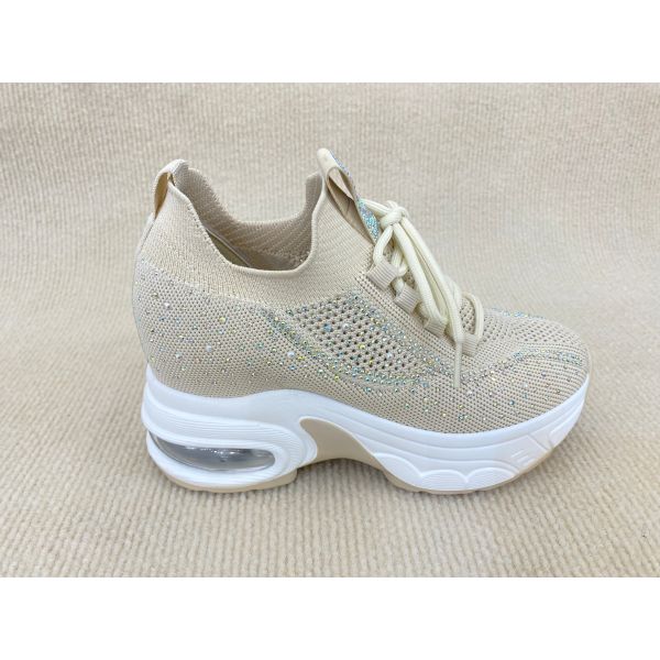 Champagne Platform Lace Up Loafers Summer Women'S Lace Up Loafer Shoes