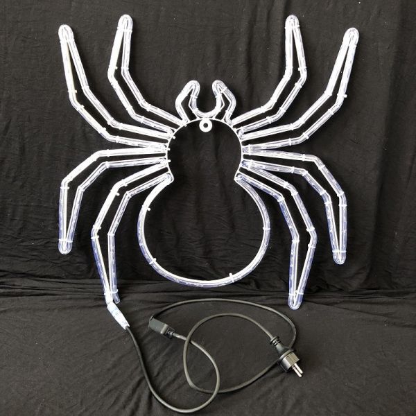 2018 Halloween festival spider pattern white LED rope light motif light IP55 garden indoor/outdoor decoration lighting