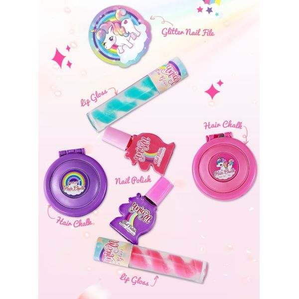 Safe Kids Temporary Hair Chalk Pens With Glitter Nontoxic Simply Use