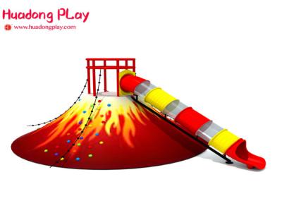 Volcano Slide Indoor Playground Equipment  , Food Grade Indoor Playground Furniture Plastic Nontoxic
