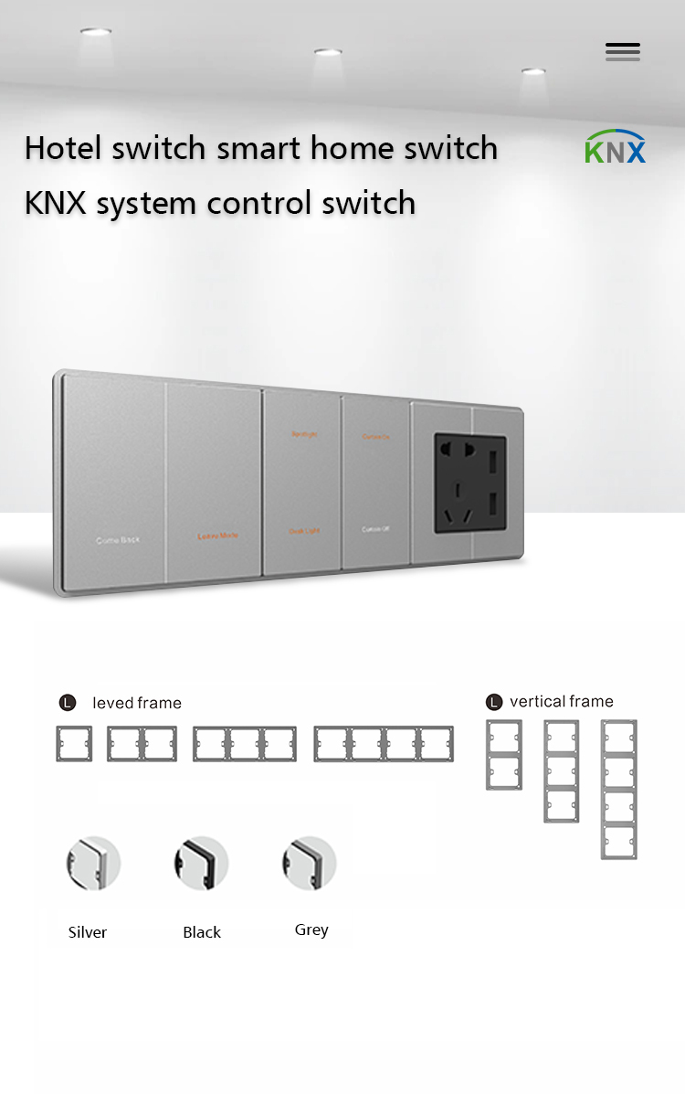 Выключатель ПК металла домашний, умный переключатель стены освещает дизайн контржурным светом 86mm