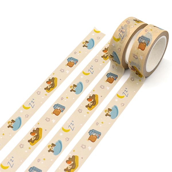 Вода активировала слипчивую бескислотную напечатанную ленту Washi для украшения Scrapbook