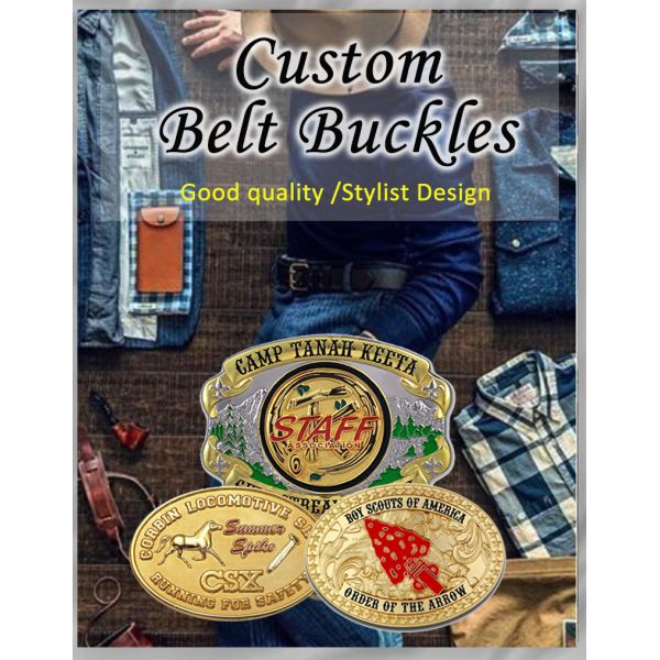 Vintage Personalized Cowboy Belt Buckle Gold Plated Rhinestones For Men