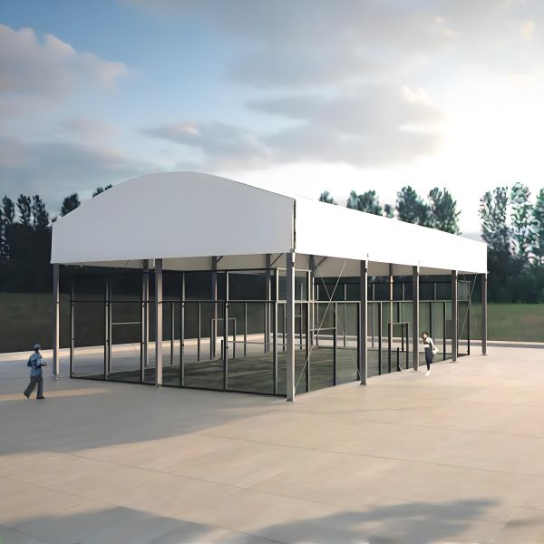 Storm Resistant Padel Court Roof Retractable Padel Canopy System