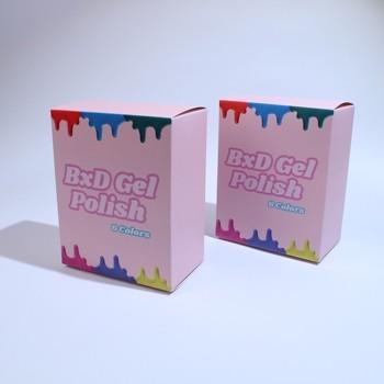 Custom Cute Design Gel Polish Boxes Packaging Beauty Product Packaging Wholesale