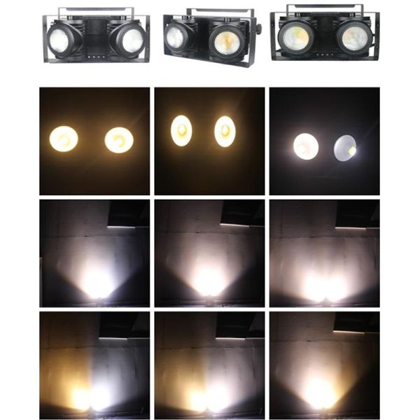 Студия аудитории привела более слепую светлую погоду контроля DMX512 придает непроницаемость IP65 цвет 2*100W теплый/холодный белый