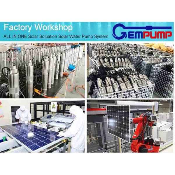 ISO9001 230 Feet Solar Borehole Pumps Solar Panel Pump Kit