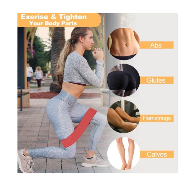 Mini Tension Anti Slip Pull Resistance Band For Fitness Strength Training Pilates Yoga Sports