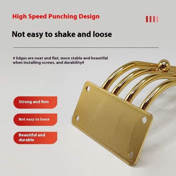 Hot Selling Gold Metal Sofa Legs Iron Furniture Chair Legs with Decorative Features for Kitchen Use Accessories for Table