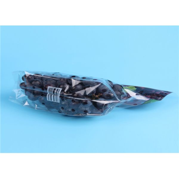 Clear Fruit Saver Bags , Customized Food Packaging Bags For Strawberry / Grape