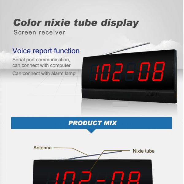 Camareiro sem fio de longa distância toque para restaurantes, hotéis, cafés, hospitais