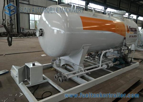 10M3 LPG Skid Filling Station 4.2T Lpg Skid Gas Tanker Double Nozzle Dispenser