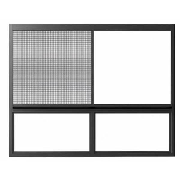 Customized Glazed Energy Saving Double Glass Aluminum Sliding Window with Great Heat Insulation