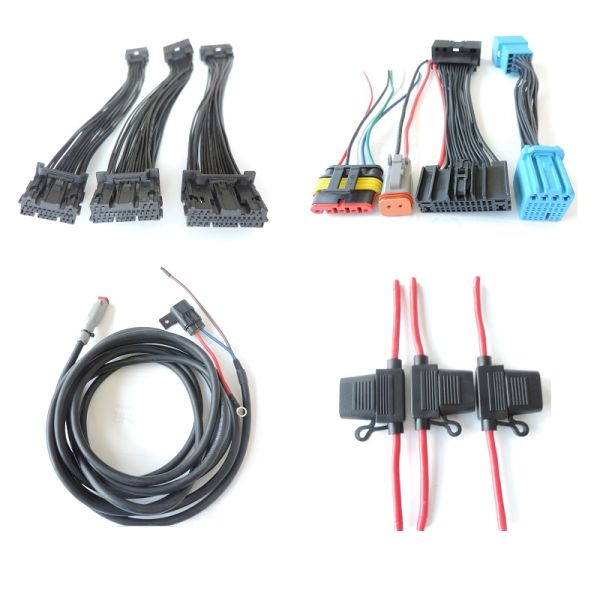Eleteck DVD Player Automobile Wiring Harness 12AWG 20AWG 30AWG