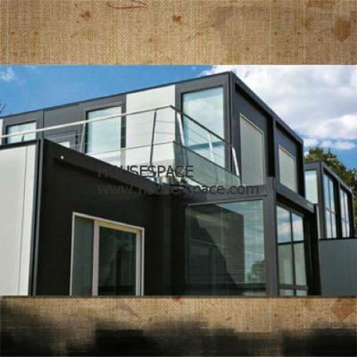 Casa modular moderna do recipiente do escritório com o painel isolado estrutural