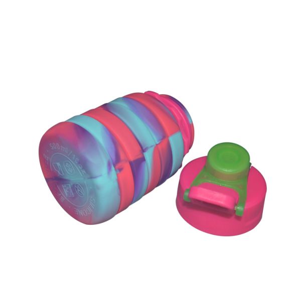 Бутылка складное подгонянное 500ml Multi силикона спорт цветов выпивая