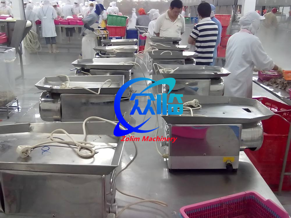 60-80Pcs/Min Shrimp Back Splitting Machine Shrimp Deveiner Machine