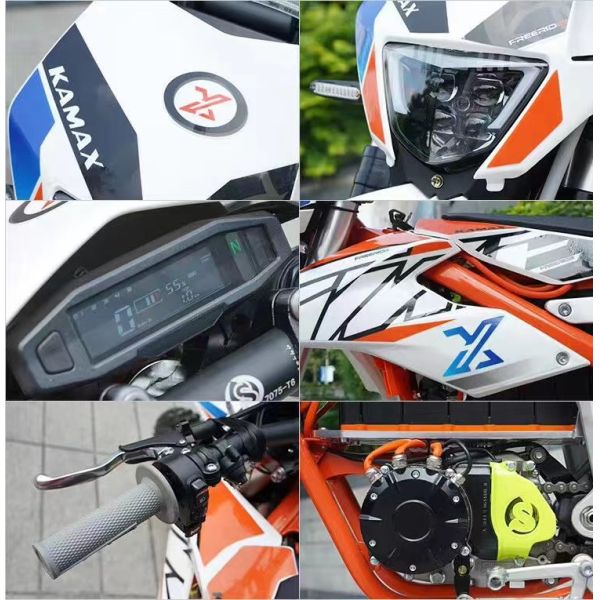 Off-Road Electric Motorcycle High Power Racing Motocross Mountain Motorbike Max. Speed 61 80km/h