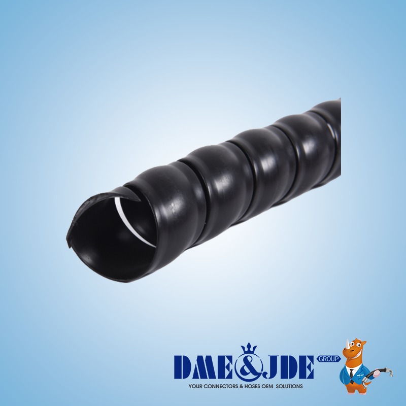Premium Spiral Wrap Sleeving Protective flat surface For Hydraulic Hoses