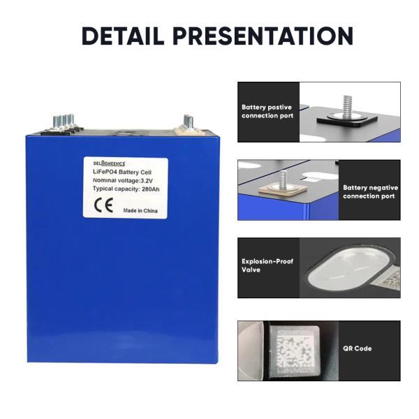Long-Lasting 3.2V 280AH LiFePo4 Battery-4pcs for Industrial Applications in Ukraine