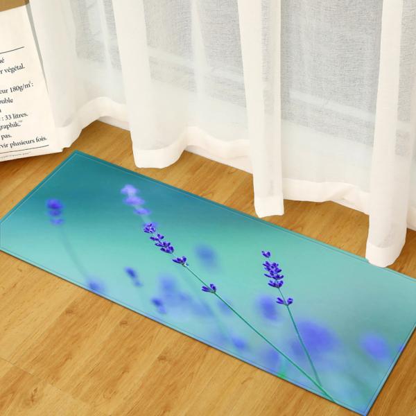 Tapete absorvente de Mat Anti Skid Washable Kitchen da porta de entrada da alfazema