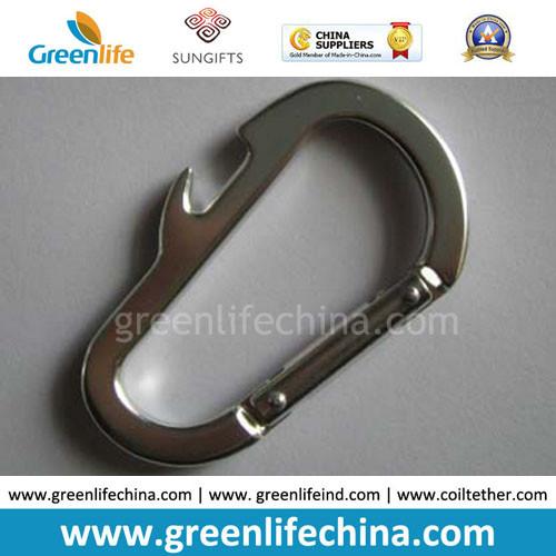 Popular bone shape fashion carabiner key holder manufacture irrregular shape custom hook