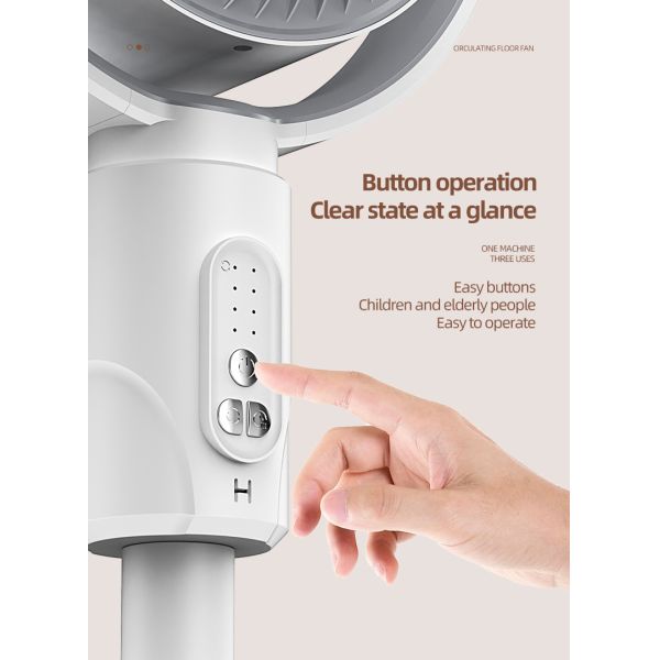 Adjustable Height 4000mA Portable USB Rechargeable Standing Fan With Timing Led Lamp Light