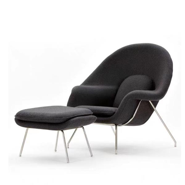 Cozy Haven Cashmere Stylish Fabric Armchair Lounge Luxury Sponge Inside