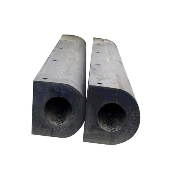 Oil Resistant D Type Fenders D400H Eco Friendly Natural Rubber For Mooring Boat Dock