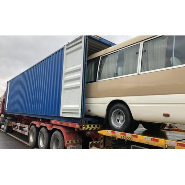 Diesel Fuel Reliable Second Hand Toyota Coaster Bus 1HZ Engine With 29 Seats