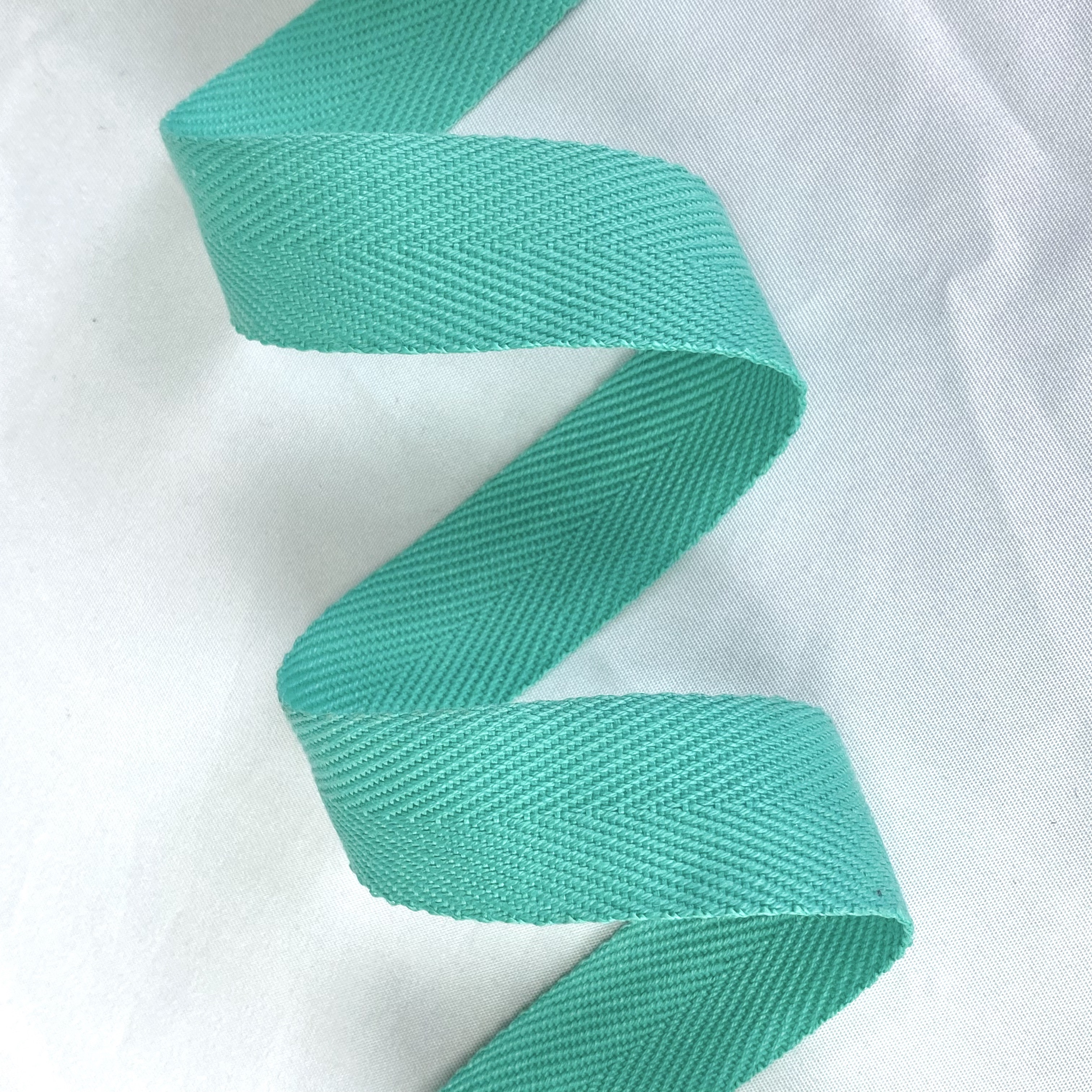 Herringbone polyester-cotton webbing Various colors Backpack strap Belt Handbag strap