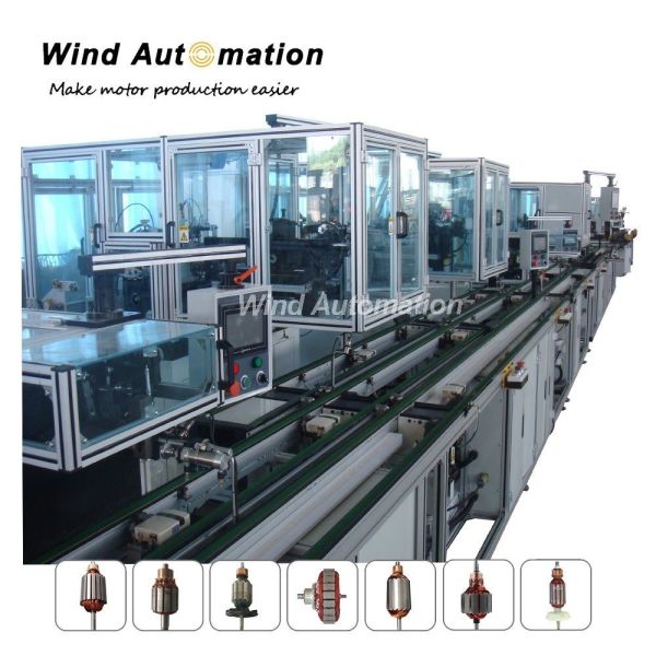WIND-APL Power Tool Motor Armature Production Machine Rotor Assembly Line 100